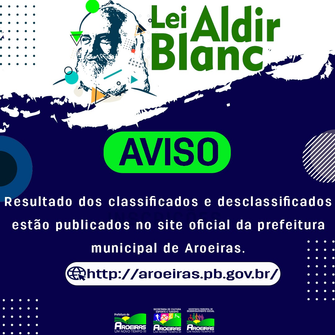Imagem da notícia 51 - Prefeitura divulga classificados da Lei Aldir Blanc