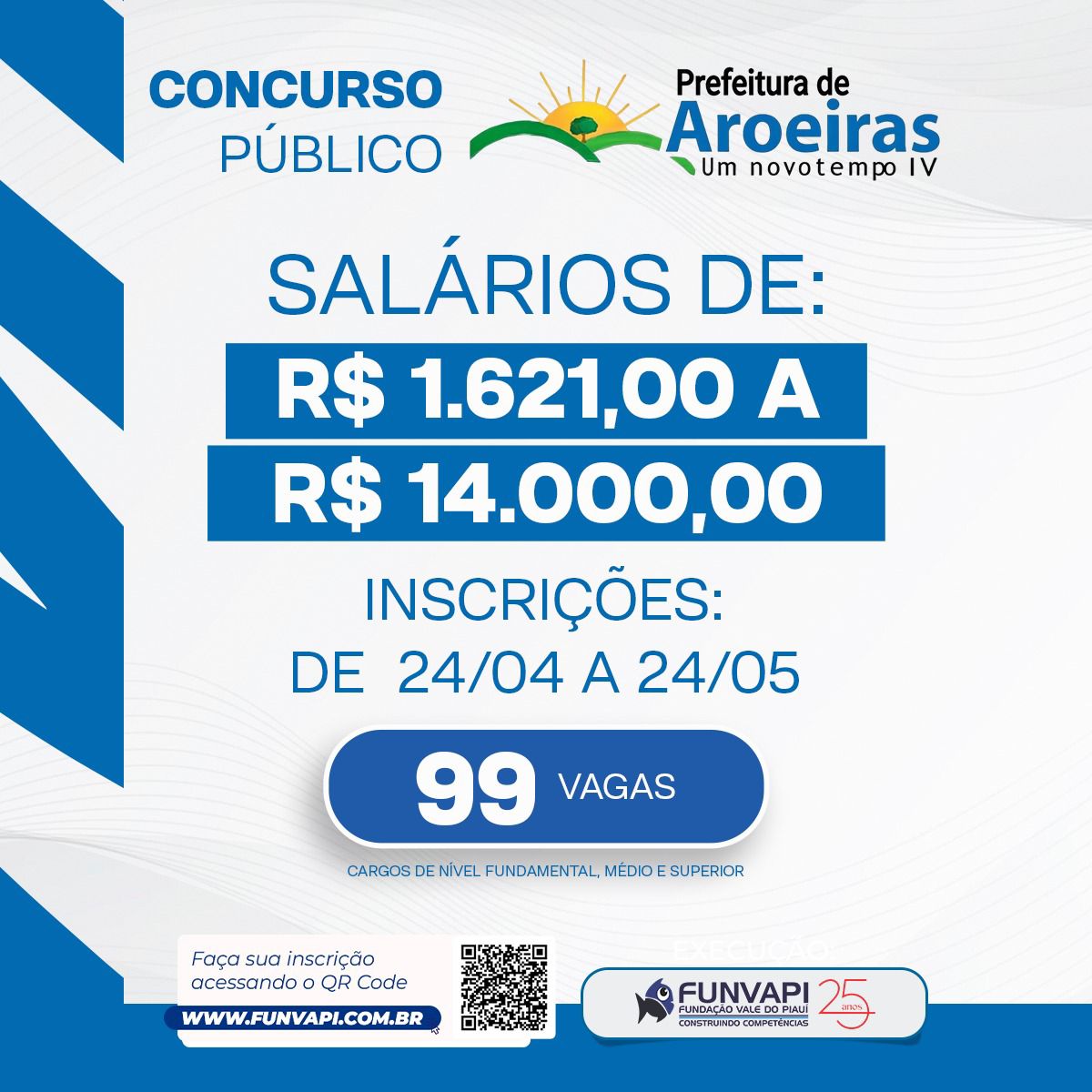 Prefeitura de Aroeiras anuncia Concurso Público 2026